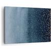 ARTTOR Moderno Quadro su Tela 70x50 cm Stampe da Parete Astratto Arte - 5094 | Sfondo Blu D'oro Quadro Decorativo Piccolo 1 pezzo Soggiorno Camera da Letto Arte da Parete Decorazione da Parete ARTTOR