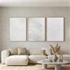 DekoArte - Quadri moderni soggiorno in rilievo TRITTICO 60x90 cm - Quadri con cornice colore legno incluso