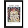 LABORATORIO 102 Quadro Alphonse Mucha Daydream Reveur (20x30 cm) Arte Contemporanea - Stampa Fotografica da Parete con Cornice inclusa - Poster Moderno Pronto da Appendere