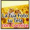 ConKrea - Quadro Personalizzato 120x120 cm con Cornice colore Noce - La Tua Foto su Tela in Alta Definizione