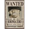 Tainsi One Piece Wanted Zoro Poster 11x17inch 28x43cm