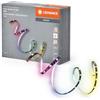 LEDVANCE Flex Audiotv 2M RGB LED Strip, bianco, 3.7 W, 50lm, ricevitore sonoro integrato, sensore di colore, durata di lunga durata, gruppo semplice, nessione USB, autoadesivo, protezione IP20
