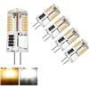 Riyueyi LED G4 12V AC/DC Lampadine 5W Equivalenti a 50W Lampada Alogena Luce Bianco Caldo 3000K, Lampadina LED G4 500LM, Non Dimmerabile, 5 Pezzi,Cool White 6000k,5W