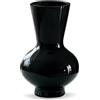 AiiBowy Vaso Vetro Cilindrico Alto 23cm - Vasoi Opaco in Vintage - per Fiori e Composizioni Floreali per Centrotavola, Cucina, Ufficio, Matrimonio (Nero)