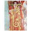 Posterlounge Igea Poster | 50 x 70 cm di Gustav Klimt Arancione Quadri Decorazione per pareti