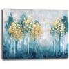 Printerland Quadro Moderno Soggiorno Alberi 70x100 cm Quadri moderni FIORE da Parete grande XXL Stampa su tela Canvas Decorazione Murale muro Arredo Camera da letto Cucina (5, 70x100 cm, Canvas intelaiato)