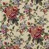 Kt KILOtela - Tessuto per Tappezzeria, Jacquard Gobelin, Rivestimento, Robusti, Sedia, Divano, Cuscini, Testata del Letto, 100 cm Lunghezza x 280 cm Larghezza, Floreale Rose, Rosso ─ 1 metro