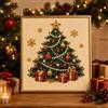 Generic Kit per pittura artistica fai da te con perline natalizie con cornice, perline di Natale per adulti principianti, perline con pietre preziose per decorare le pareti della casa, guarigione dallo stress