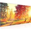 Runa Art Quadri Moderni Sunnier Foresta L'immagine Tela Non Tessuta Soggiorno Camera da letto Foresta Natura Arancione Giallo 050212a