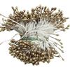 Blausky 240 pezzi di stami di fiori, mini perle artificiali, timbri per stame a doppia testa, stamens per fiori, matrimoni, feste, casa, scrapbook