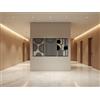 Kajaro Trittico Geometrico Quadro Legno 3 pezzi, Trittico Geometrico | Gratis: secondo quadro più piccolo incluso. Decorazione murale in legno, montaggio senza forare.