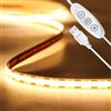 Tayire USB 5V COB striscia LED retroilluminazione TV, 2m 960LEDs Dimmerabile catena luminosa a striscia LED CRI90+ 3000K luce nastro LED per TV Retroilluminazione PC Camera da letto Cucina Casa