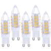 Generic G9 LED Lampadina 5W, 5pcs LED lampadine, 350LM, 5W equivalente a 50W alogeno, AC220V, Angolo di Fascio a 360 ° per l'illuminazione Domestica(Warm White 3000k)