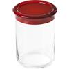 OMADA Barattolo in Plastica 1L, Contenitore Alto per Freschezza Alimenti | Ideale per Conservare Pasta, Biscotti, Sale, Caffè, Zucchero, 12x H15,5 cm, Collezione Trendy