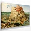 CheQuadro! Torre di Babele Bruegel, quadro grande stampa su tela di alta qualità, fine art, intelaiato pronto da appendere bsa40-150x105 cm