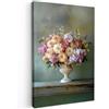 MuchoWow© Quadri Camera Da Letto Stampe Da Parete Quadro Su Tela Moderni | 80x120 cm - Decorazioni Murali Soggiorno Foto Quadretti Ingresso Casa Muro Orchidea - Bouquet - Vaso - Fiori