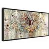 murando - Quadro Moderno con Cornice Nera, Gustav Klimt, 80x40 cm | Chiodi Inclusi, 1 Pezzo, Quadri Moderni, Camera da Letto, Telaio in Legno, Resistenti Allo Sbiadimento, Produzione Europea