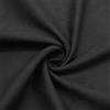 DESHOME Teknofibra - Tessuto al Metro in Microfibra Antimacchia scamosciato stoffa per divani, cuscini, tappezzeria (Nero, 1 metro)