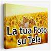 ConKrea - Quadro Personalizzato su Tela Canvas - Stampa la tua Foto su Tela in Alta Definizione con Telaio in Legno Massello - Pronto da Appendere - 100x70 cm