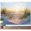 LB Arazzo Natura Arazzo da Parete Tramonto sul mare Telo da Parete Paesaggio estivo Arte Muraria per Soggiorno Camera da Letto Dormitorio Decorazione,150x100cm