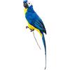 AUEAR, Pappagallo realistico con pappagallo piumato realistico, da 17,7 cm, colore: blu