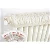 Generico 5PZ Copricalorifero Elasticizzato in Beige Estensibile da 40 a 80cm Ecrù Copri Termosifoni Tessuto Copri Calorifero in Stoffa Copritermosifone Stoffa in Cotone 100% Copricalorifero MADE IN ITALY