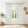 Ystyle Tende per Interni Voile Semi Trasparenti 2 Pezzi con Occhielli, 140x280cm, Tenda a Panello Tende Leggere Morbida per Camera da Letto Cameretta Bambini e Soggiorno Moderne, Marrone