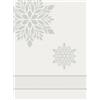 hobbymio.it Strofinaccio Natalizio in Puro Cotone da ricamare a Punto Croce, Asciugapiatti di Natale con Tela Aida, Soggetto Fiocco di neve, Misura 49x69 cm (30 Argento)