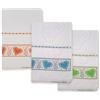 LaneWorld Strofinacci Tela Aida Punto Croce, 100% Cotone, 3 Pezzi (cuori2 x 3)