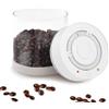 Minidiva Smart Vacuum Container, contenitore automatico elettrico ermetico in vetro per alimenti per la conservazione del caffè preparazione pasto (600ml) bianco