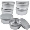 UMCHU 6 Pezzi 200ml Barattoli di latta in metallo,Scatolette Alluminio Contenitori Vuoti,Utilizzato per conservare tè, cavi USB, prodotti per la cura delle unghie(9,2 * 4,5 cm)