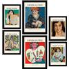 Nacnic Poster set di 6 Henri Matisse Collezione di opere d'arte, Quadri decorativi per il tuo salotto, camera da letto, casa. Stampe d'arte da parete. A4 and A3