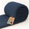 Amazinggirl Minky Tessuto al Metro 1 M x 160 cm Peluche Poliestere - Stoffa da Cucire Morbidissima per Coperte Copriletti Pupazzi Accessori Pelle Delicata Oeko Tex Blu marino