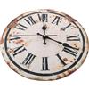 STOBAZA Orologio da Parete Retrò Rotondo in Truciolato Silenzioso per Soggiorno | Facile da Installare, Non Ticchettante, Precisione del Movimento, Lancetta dei Secondi, per Camera da Letto