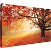 Wallazz Quadri Moderni Soggiorno Boschi, Montagne, Natura - 100% Made in Italy - Stampa su Tela - Quadro Camera da Letto - Qualità Artigianale - 70x140cm
