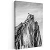 MuchoWow© Stampa su Tela Quadri da Salotto Moderni Soggiorno Canvas per | 40x60 cm - bagno Foto Decorazioni Parete Montagna - Natura - Bianco e nero