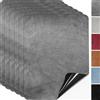 Fondlife Tessuto in microfibra autoadesivo, 6 toppe da 20 x 30 cm, per riparazione in tessuto, effetto pelle scamosciata (grigio scuro)