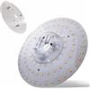 MAKA change your life quality MAKA Circolina LED Universale per Plafoniere con Cambio Temperatura (6500K - 4000K - 3000K), Plafoniera LED con Magnete, Installazione Facile (16W - Ø 150mm)