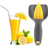Tomotato Mini Spremiagrumi Manuale Lemon Reamer Spremiagrumi Spremiagrumi Ergonomico Spremiagrumi Piccolo Adatto per Spremitura Limoni Lime Agrumi Piccoli Arance Verdura Frutta(Grigio)