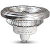 V-TAC 4224 - Lampadina a LED SMD, attacco GU10, 12 W, 220-240 V, COB 3.000 K, 650 lumen, angolo di illuminazione: 40°, non dimmerabile, luce bianca calda VT-1112