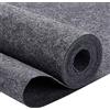 BENECREAT Rotoli di Feltro in Tessuto Non Tessuto - 3 m x 40 cm, Spessore 1 mm, Grigio Scuro - Poliestere per Artigianato, Trapuntatura, Cucito, Indumenti