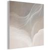 MuchoWow© Composizione Feltro XXL Pannello Camera Design Grande Cornice | 90x90 cm - Salotto Accento Parete Linee Ondulate - Correnti D'Aria - Armonioso