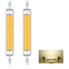 Homesally Lampadine LED R7S 118mm Dimmerabili, 30W Equivalenti a Lampadine Alogene 300W, Senza Sfarfallio, Bianco Caldo 3000K, 3000LM, CA 220-240V, Angolo di Illuminazione a 360°,Natural white,118mm 2Pcs
