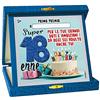 Macedonia TARGHETTA Trofeo 18 Anni Glitter Gadget Idea Regalo Festa 18° Compleanno Targa maggiorenne