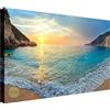 Wallazz Quadri Moderni Soggiorno Mare, Tramonto, Spiaggia, Thailandia - 100% Made in Italy - Stampa HD su Tela Canvas - Quadro Camera da Letto - Qualità Artigianale - 50x100cm