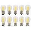 ANTYX Lampadina LED 12V E27 24v 36v 4W G45 Bianco Caldo 2700K 30W Equivalente 350 Lumen Non dimmerabile AC/DC 12-36v Confezione da 10 [Classe energetica A +]