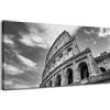 GP TONER Quadro su tela Colosseo bianco e nero 120X60 cm