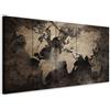 murando - Quadri Moderni per Soggiorno, Mappamondo Scuro Elegante 150x60cm | Chiodi Inclusi, 5 Pezzi, Quadro Moderno, Stampa su Tela, Componibili, Resistenti Allo Sbiadimento, Produzione Europea