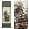 FOVNOT Asiatico Decorazione Parete，Pittura Cinese Quadro Verticale Arazzo da Parete，Bellissimo Seta Pergamene Quadri Verticali Lunghi Usato per Decorazioni Parete Camera da Letto