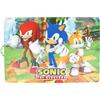 SRV Hub Tovaglietta con licenza ufficiale Sonic the Hedgehog, 42 cm, riutilizzabile, tappetino da pranzo per bambini, antiscivolo e facile da pulire, stoviglie stampate divertenti per bambini e bambini